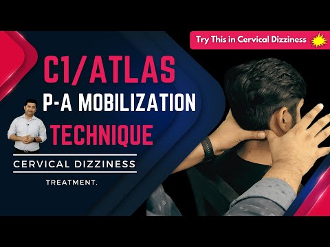 HEADACHE HOME EXERCISE ATLAS C1 PUSH AND ROTATE TECHNIQUE MOBILIZATION WITH MOVEMENT THERAPY