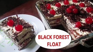 No bake Black Forest Cake | Black Forest Float | How to make Black Forest cake