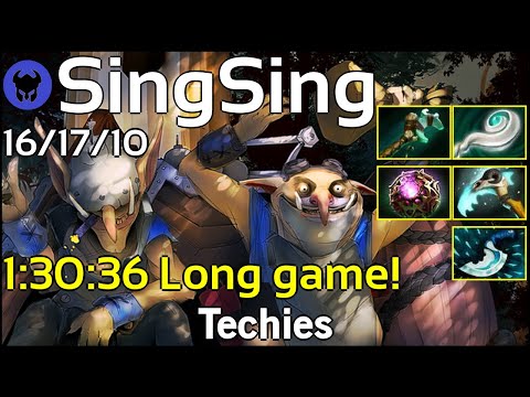 Support 1:30:36 Long game! SingSing plays Techies!!! Dota 2 7.20