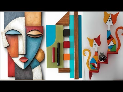 Unique Abstract Wood Wall Decor Art | Inspiring Handmade Home Decor Ideas for Woodworkers