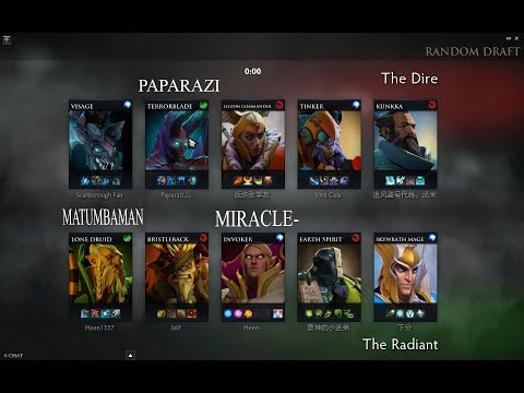 Miracle Invoker 9052 MMR vs TOP 1 MMR Paparazi 9709 Full Match