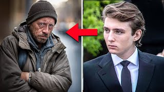 Homeless Man Asks Barron Trump for $1—His Response Stunned Everyone!