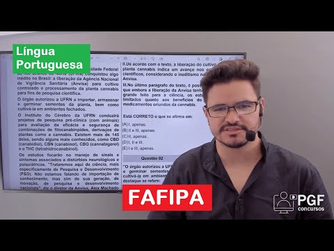 Português para banca FAFIPA: Resolução de questões