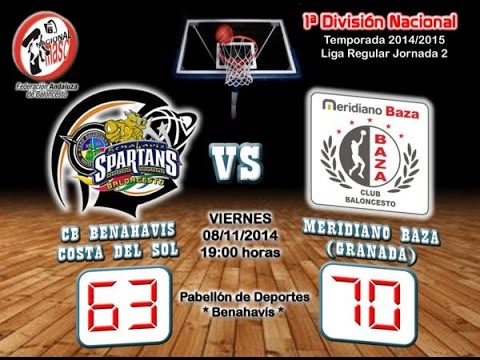 1ª NACIONAL MASC. DA 2014/15 J-02 CB Benahavis Costa del Sol vs Meridiano Baza 08112014 (1ª PARTE)