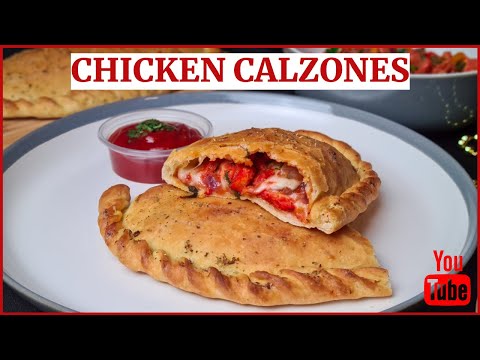 Chicken Tandoori Calzone Recipe | Homemade Calzone Pizza | Easy Pizza Pocket Recipe