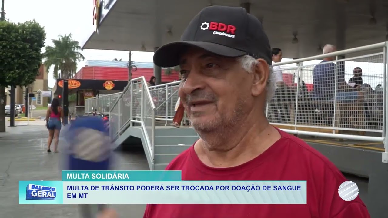 Multas de trânsito em MT poderão ser convertidas em doação de sangue ou medula óssea