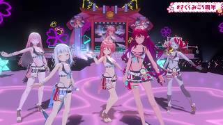 Miko, Gura, Calli, IRyS & Ollie Sing Angelic Angel - μ's 【Miko 3DLIVE 2023】