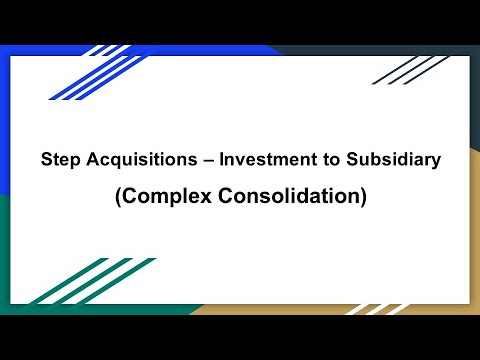 Step Acquisition - Investment to Subsidiary (Worked Example)