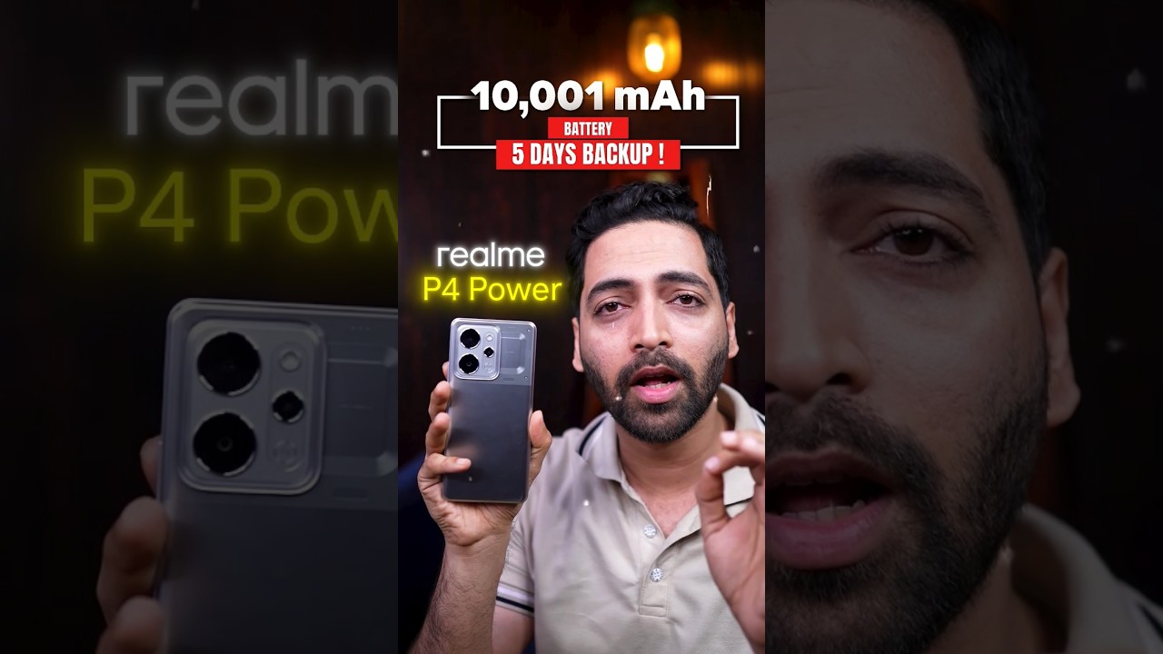10,001 mAh Battery Drain Test : 5 Days Backup 😱 #shorts