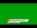 Professional Lower Third Green Screen Background