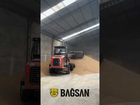 Wheat Stacking with BAGSAN Global BGS-105 M Telescopic Loader