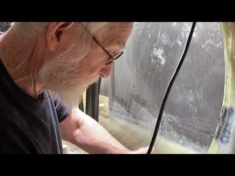 17 Jan 2023  Start of  doing diameter 20 mm polyester rope handholds, six of them in the forepeak.