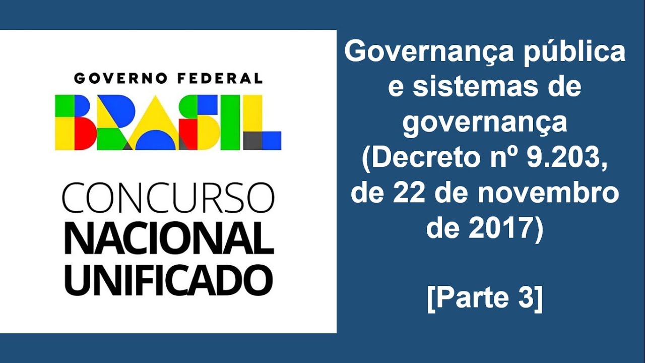 CNU 2024 | Governança Pública e sistemas de governança [parte 3]