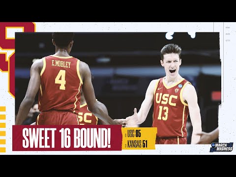 Kansas vs. USC - Second Round NCAA tournament extended highlights