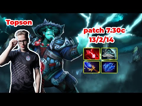 Topson Storm Spirit Mid - DOTA 2 7.30c - MMR rank - Dota2 Gameplay [Learn To PRO dota2]