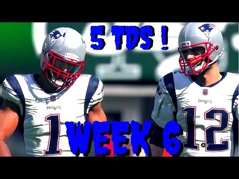 Madden 18 Career Mode WR S2 Ep 6 - MEGATRON SIZE WR CATCHES 5 TDS FROM TOM BRADY THE G.O.A.T !