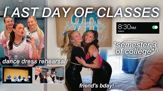 LAST DAY OF CLASSES @ JMU | grwm for class, dance rehearsal, & a night out!