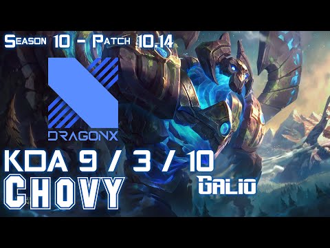 DRX Chovy GALIO vs JAYCE Mid - Patch 10.14 KR Ranked