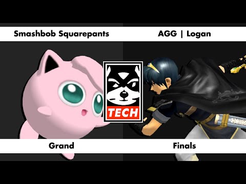 Smashbob Squarepants (Jigglypuff) vs AGG Logan (Marth / Fox) | Grand Finals | TECH #1 Melee Singles