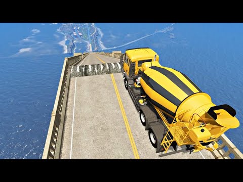 Cars vs Mega Ramp - BeamNG.Drive | Big Ramp Jumps With Expensive Cars | Mr. BeamNG