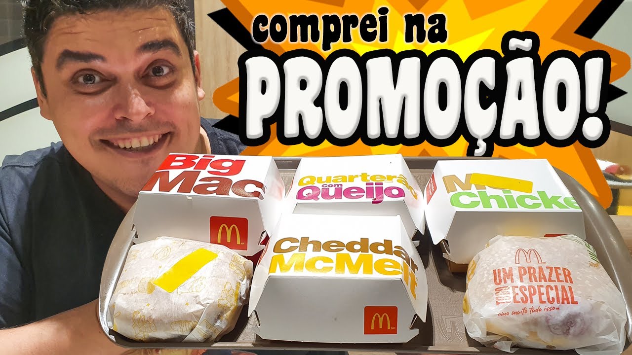 PROMOÇÃO DO MCDONALD'S - 2 Sanduíches por 14,90 15,90 ou 16,90