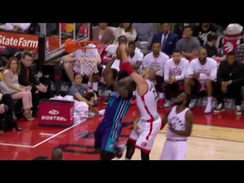 Raptors Highlights: Valanciunas Denies Kidd-Gilchrist - March 29, 2017