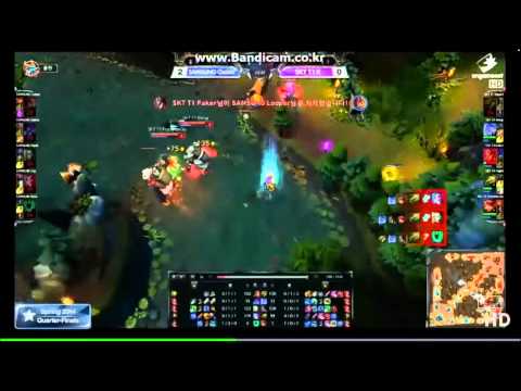 HOT6ix League of legend champions 2014 Samsung Ozone vs SKT T1 K quarter final Highlight