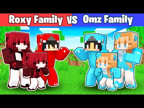 Omz Fan - Omz's Family vs Roxy's Family in Minecraft! - Parody Story(Lily and Crystal)