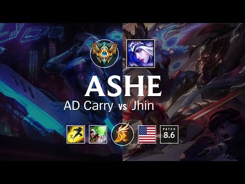 Ashe AD Carry vs Jhin - NA Challenger Patch 8.6