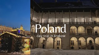 【Poland Vlog】 day trip in Krakow/ Christmas market/ world heritage