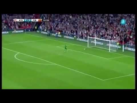 Gol de Mikel San José desde el centro del campo (Supercopa 2015) Athletic 5-1 Barça