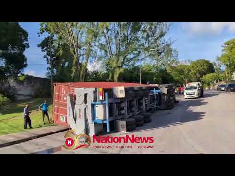 Nation Update Truck overturns near Usain Bolt Complex
