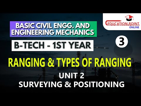 Ranging & Types of Ranging | Unit 2 Surveying & Positioning | BASIC CIVIL ENGINEERING