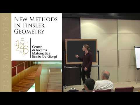 New Methods in Finsler Geometry - 23 May 2018