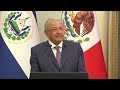 Mensaje de los presidentes de México y El Salvador