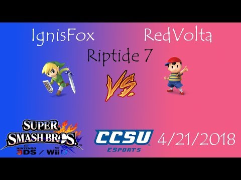 Riptide 7 CCSU Smash 4 - RedVolta (Ness) vs IgnisFox (Toon Link)