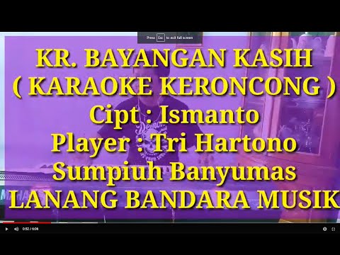 KERONCONG BAYANGAN KASIH,KARAOKE,Tri Hartono,LANANG BANDARA MUSIK