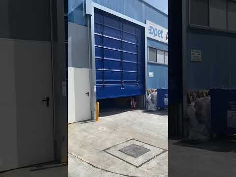 fold up high-speed PVC door engineered for industrial facilities