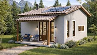 Casa Pequena de 50m² | Planta 7x7m: Design Compacto e Aconchegante