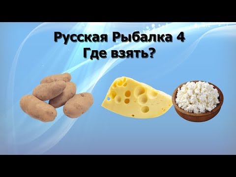 Русская Рыбалка 4 (Russian Fishing) Где взять картофель сыр творог