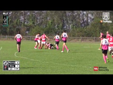 2016 BDAFL Round 5 - 1st Division - Wyong V Singleton Mens