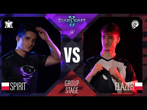 Spirit vs. Elazer // Gamers8 featuring StarCraft  // Group Stage