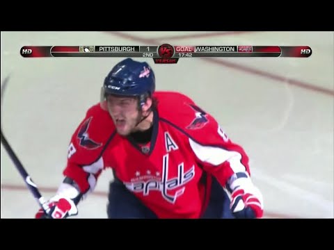 Ovechkin's Playoff Hat Trick vs. Pittsburgh (5/4/2009)