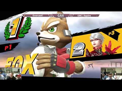 GAXS 2018 Smash 4 Pools - Overcast (Fox, Ike) vs Squire (Bayonetta)