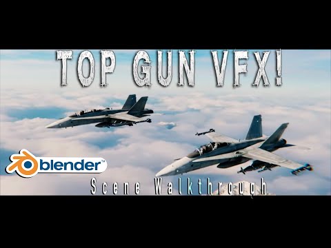 Top Gun VFX in Free VFX software: Full Blender 3d scene walkthrough - YouTube