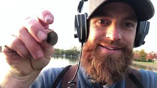 1902 V Nickel In The Lake! Metal Detecting In Michigan