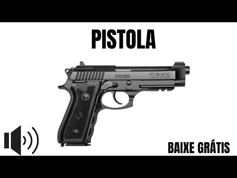Tiro de pistola - Efeitos sonoros. ( gunshot sound )