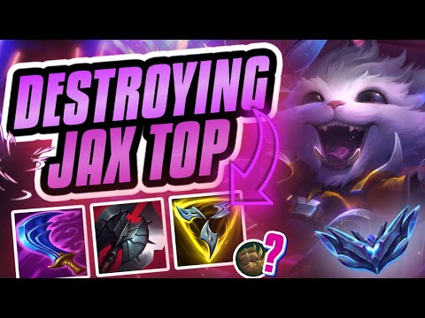 THIS IS HOW YOU DESTROY JAX IN LANE WITH GNAR!!! Season 12 Gnar Ranked Gameplay (League Of Legends)