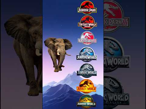 The African bush elephant 🐘 vs every dinosaurs in Jurassic franchise