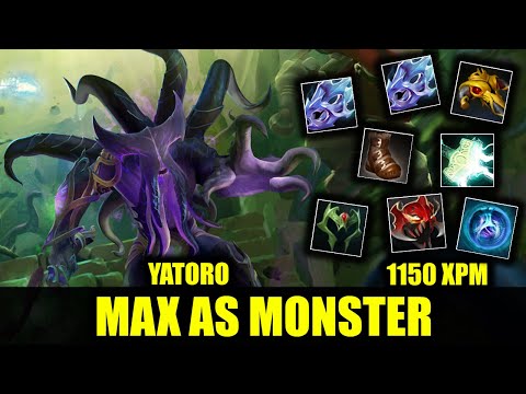 🔥 MAX AS MONSTER - 1150 XPM - NEW FACELESS VOID ARCANA - YATORO - DOTA 2 PRO GAME HIGHLIGHTS